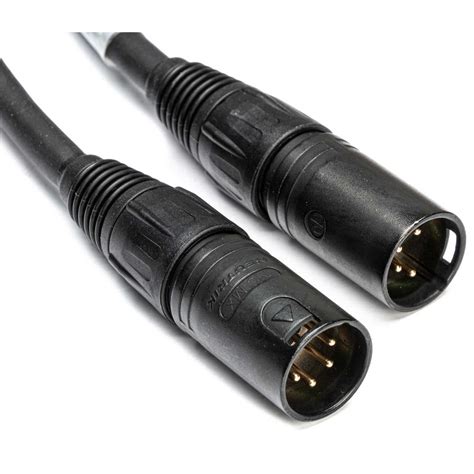 Bescor Xlr 5mm Male To Male 4 Pin Xlr Power Cable 5 Foot