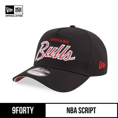 New Era 9forty A Frame Chicago Bulls Nba Scripts Black Snapback Cap