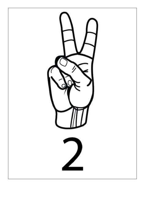 Number 2 Outline Printable Pdf Download