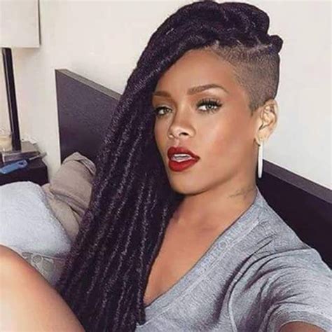 Rihanna Shaved Side Hairstyles Braids With Shaved Sides Natural Hair Styles