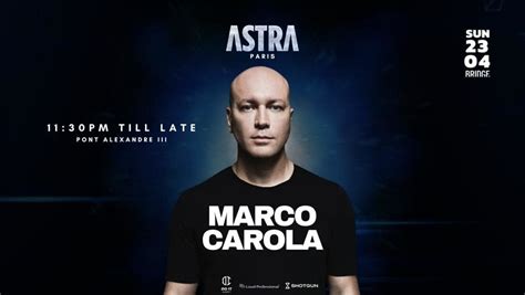 🎫 Marco Carola Bridge Paris Shotgun Tickets