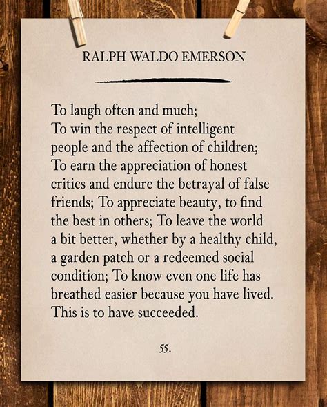 to laugh often and much ralph waldo emerson poem page print 8 x 10 poetic wall