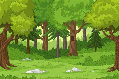 Animated Forest Trees