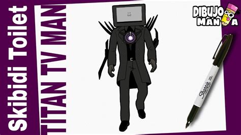 How To Draw Titan Tv Man From Skibidi Toilet Easy Step By Step