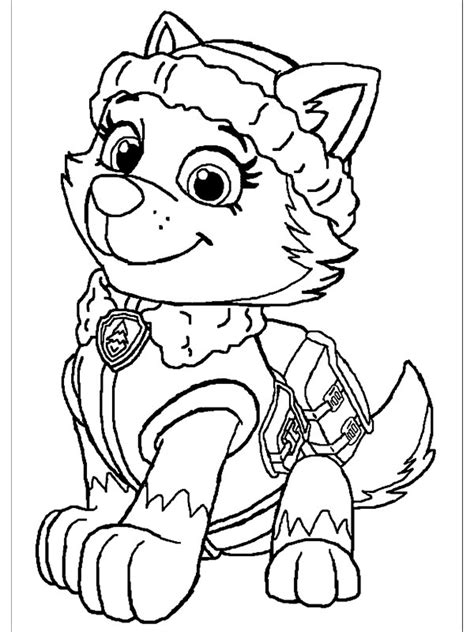 You might also be interested in coloring pages from paw patrol category. Paw Patrol Everest Coloring Pages - Coloring Home