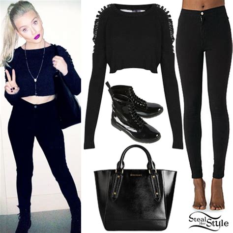 Perrie Edwards Easy Jean Crop Sweater Steal Her Style