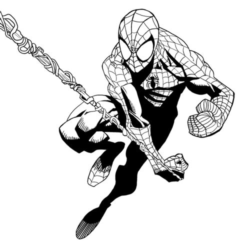 Vector la ragnatela in bianco e nero fondo senza cuciture del modello di ripetizione di halloween. Disegno molto bello da colorare di Spiderman - disegni da ...