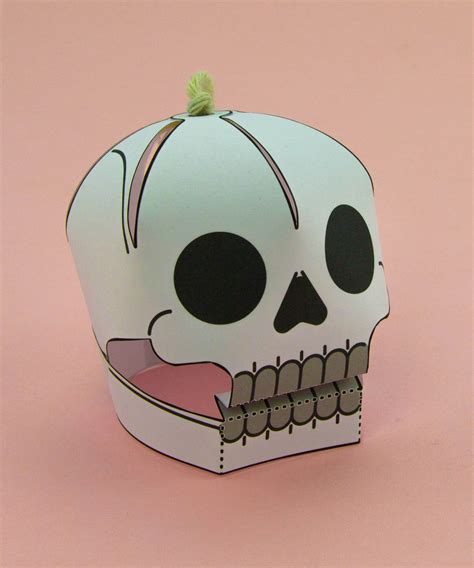 Simple 3d Halloween Skull Activity Display Paper Craft Halloween