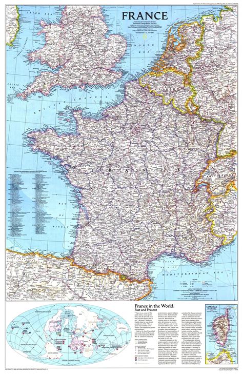 France 1989 National Geographic Shop Mapworld