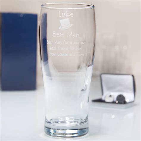 There are 656 pint glass box for sale on etsy, and they cost $14.80. Personalised Best Man Pint Glass In Box By Gifts Online4 U ...