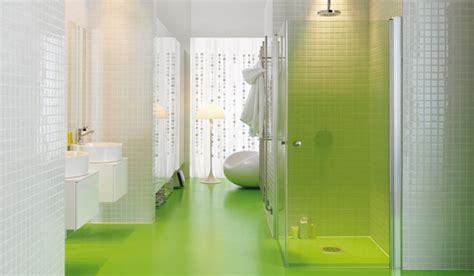 Maybe you would like to learn more about one of these? Limegrönt betonggolv | Green bathroom, Luxury house ...