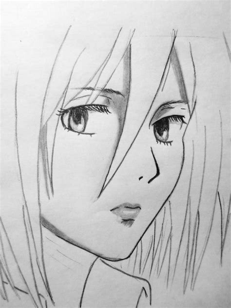Mikasa Boceto Dibujos Manga A Lapiz Cómo Dibujar Cosas Tutoriales