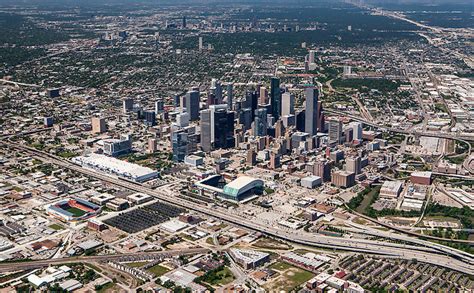 Aerial Of Downtown Houston Texas May 2013 Stockyard Photos