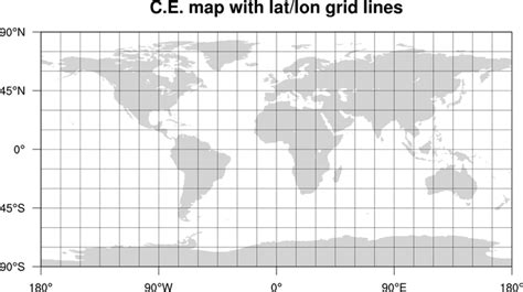 Ncl Graphics Latlon Grid Lines On Maps