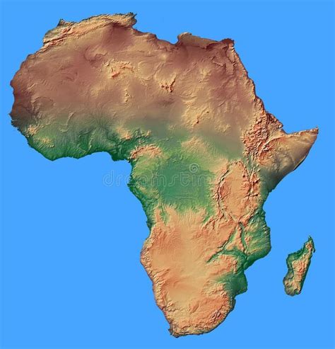 Plain Africa Map