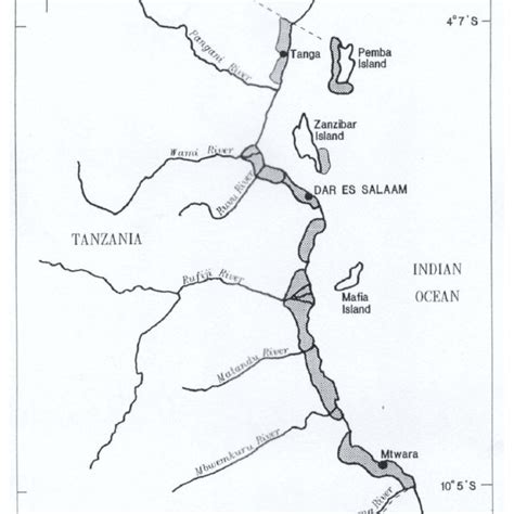 Major River Systems And Hydrological Zones In Tanzania Download Table