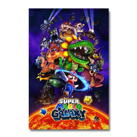 Super Mario Galaxy 2 Game Silk Poster Wall Art Print 12x18 24x36 Inch