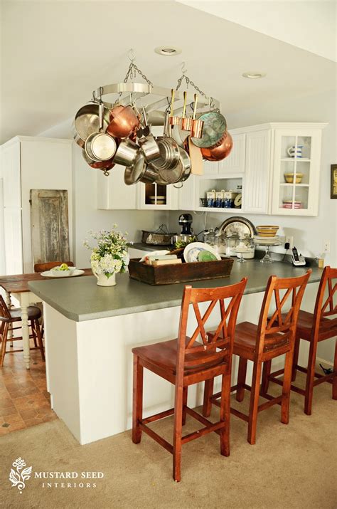 hanging pot rack | Interior design kitchen, Home kitchens, Kitchen
