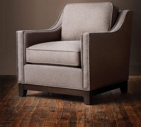 Brighton Customizable Small Scale Sloped Arm Chair Bennetts Furniture And Mattresses