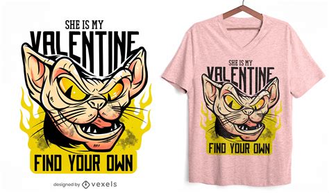 She Is My Valentine T Shirt Design Vector Download