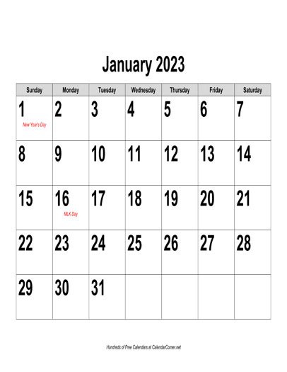 Free Printable Calendar 2023 Template In Pdf Calendar 2023 Uk Free