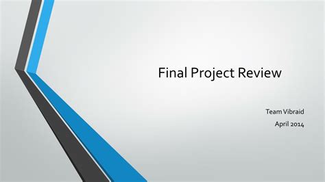Ppt Final Project Review Powerpoint Presentation Free Download Id