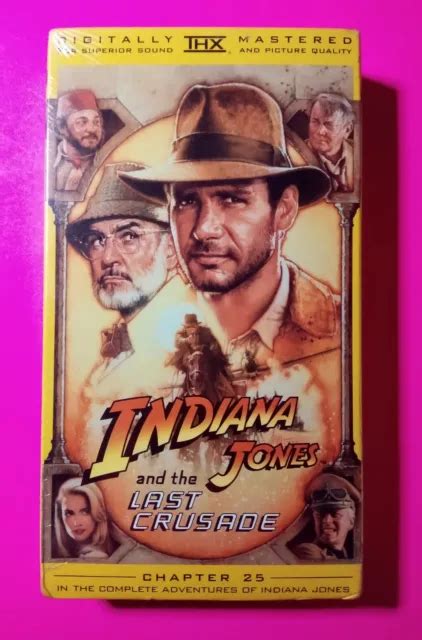 Indiana Jones And The Last Crusade Vhs Watermark Brand New