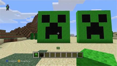 Minecraft How To Make A Creeper Face Youtube
