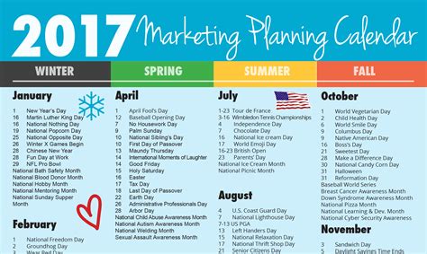 National penpal day tue, june 1: Ultimate 2017 Marketing Planning Calendar - Rebecca ...