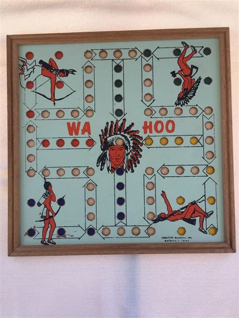 Vintage Wa Hoo Game Board By Creative Designs Inc Gatesvilletexas