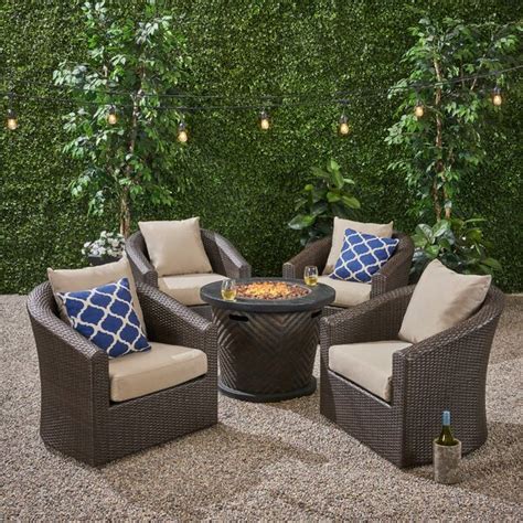 See more by red barrel studio. Red Barrel Studio® Olague Outdoor 4 Piece Rattan Multiple ...