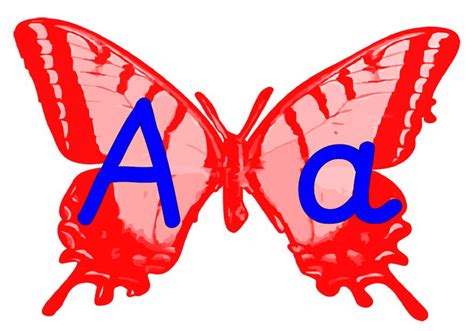 Butterfly Alphabet Poster