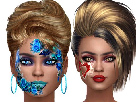 Sims 4 Face Paint Downloads Sims 4 Updates Page 3 Of 8