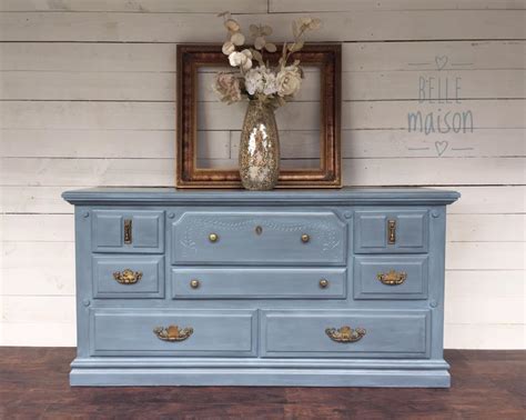 Stillwater Blue Chalk Style Paint Dresser General Finishes Design Center