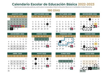 Calendario Escolar 2022 A 2023 Coahuila Septa Imagesee