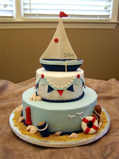 Nautical Theme — Childrens Birthday Cakes Nautical Cake Boy