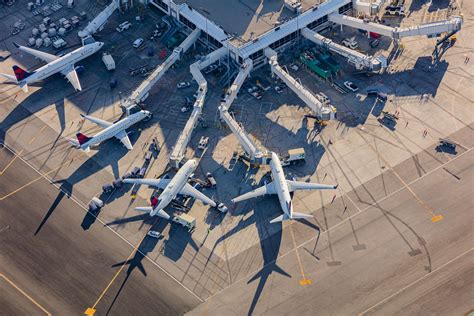 Delta Terminal Los Angeles International Airport Lax Aerial Phot Toby