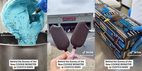 Worker Whows Making Of New Cookie Monster Ice Cream Bars At Costco