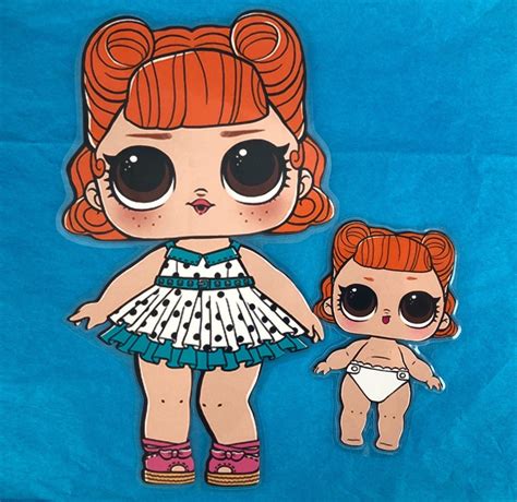 Lol Surprise Dolls Jitterbug And Lil Sister Die Cut Laminated Paper