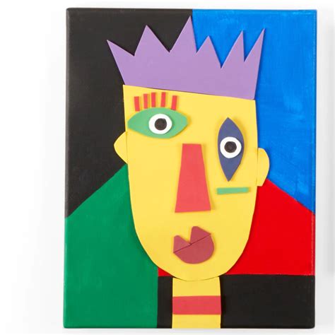 Folkart Acrylic Paint Kids Art Projects Picasso Portraits