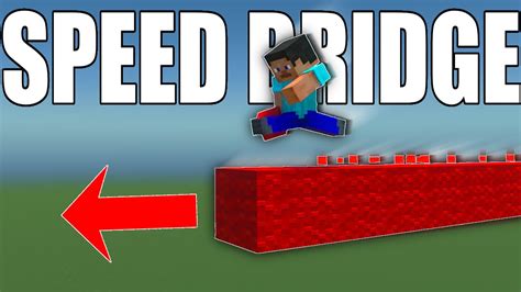 How To Speed Bridge In Minecraft Bedrock Easy Youtube