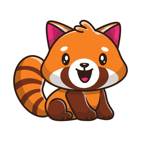 Cute Red Panda Sitting Cartoon Red Panda Onesie Teepublic