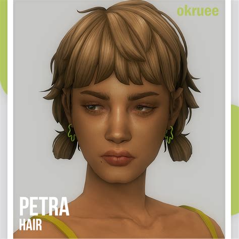 Petra Hair Okruee Create A Sim The Sims 4 Curseforge