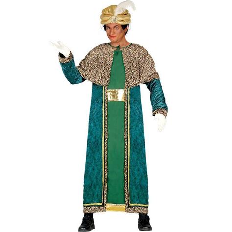 Costume Da Re Magio Baldassarre Verde Per Uomo