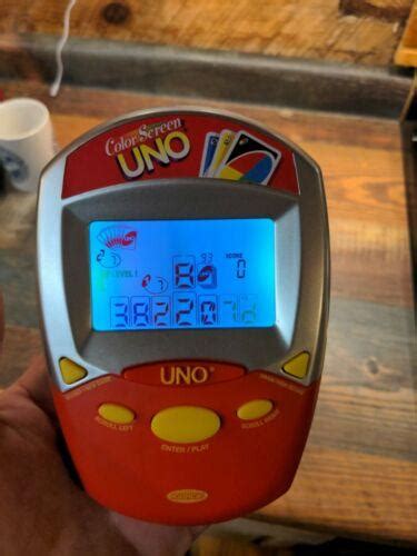 Radica Color Screen Uno Handheld Travel Electronic Game 2007 Free