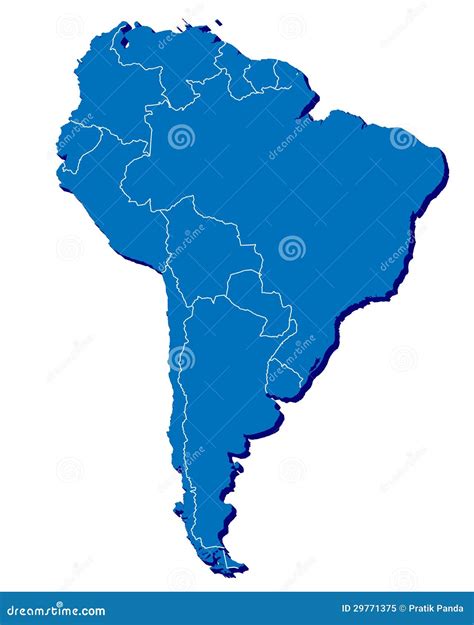 3d Map Of South America