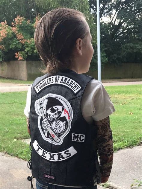 Toddlers Of Anarchy Leather Vest And Patch Set Sons Of Etsy In 2021