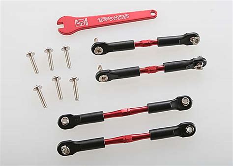 Traxxas Turnbuckles Aluminum Red Anodized Camber Links Front 39mm