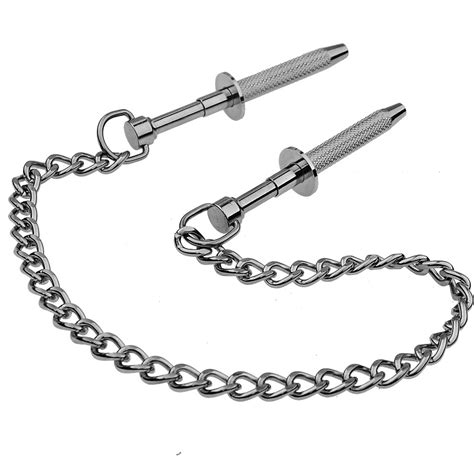 stainless steel nipple milk clips with metal chain breast labia clip sex slaves nipple clamps