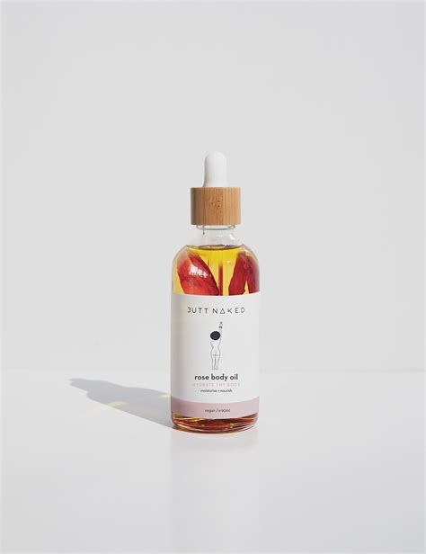 Buy Vegan Rose Body Oil Butt Naked Skinfood